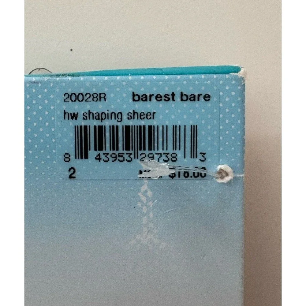 Spanx Assets Red Hot Label Sheers 2 124-155 lbs Barest Bare Shaping Nylons